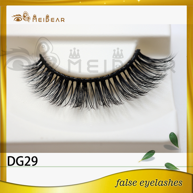 Wholesale dramatic 3d faux mink eyelashes with custom pacakging box  